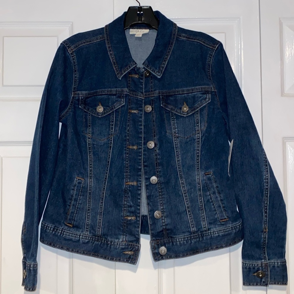 Style & co jean jacket size small nwt